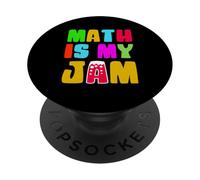 Math is My Jam Funny Math Teacher’s Day Pi Day PopSockets Adhesive PopGrip