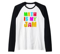 Math is My Jam Funny Math Teacher’s Day Pi Day Raglan Baseball Tee