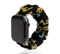 Math Is My Jam Universal Scrunchie Watch Band Compatible with IWatch Series 11 10 9 8 7 Strap