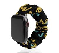 Math Is My Jam Universal Scrunchie Watch Band Compatible with IWatch Series 11 10 9 8 7 Strap