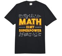 Math is My Superpower Math Teacher Math Nerd Comfort Colors Adult Heavyweight T-Shirt