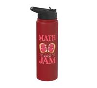Math is Not My Jam Mathematics Mathematician Funny Math Stainless Steel Insulated Water Bottle