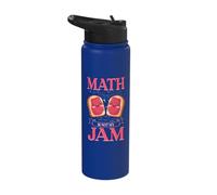Math is Not My Jam Mathematics Mathematician Funny Math Stainless Steel Insulated Water Bottle