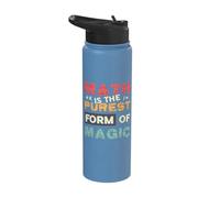 Math is The Purest Form of Magic Mathematics Nerd Math Stainless Steel Insulated Water Bottle