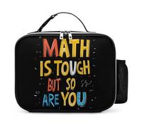 Math is Tough But So are You Reusable Lunch Bag Insulated Lunchbox Food Storage Organizer for Work Picnic