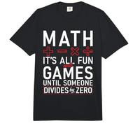 Math its All Fun and Games Until Someone Divides by Zero Comfort Colors Adult Heavyweight T-Shirt
