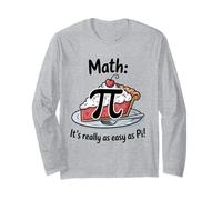 Math It's Really Easy As Pi Sarcastic School Saying for Teen Long Sleeve T-Shirt