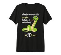 Math Joke Python Snake Happy Pi Day Math Day Mathematics Premium T-Shirt