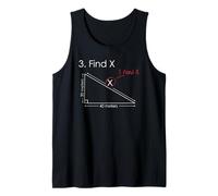 Math Joke Shirt - Funny Find X Found It Tee for Teachers Tank Top