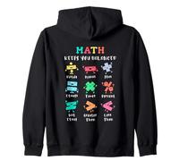 Math Keeps You Balanced Kids Learning School Humor Zip Hoodie