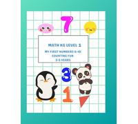 Math KG level 1: My First Numbers 0-10 counting Fun