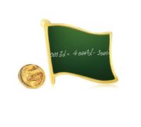 Math Kowledge Cosine Formula Golden Metal Flag Lapel Pin Badge