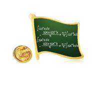 Math Kowledge Cosine Integral Formula Golden Metal Flag Lapel Pin Badge