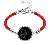 Math Kowledge Sphere Equation Lucky Red String Bracelet Rope Bracelet Handmade