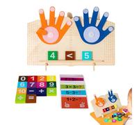 Math Learning Blocks - Addition Subtraction Toy, Colorful Counting Manipulatives, Fun Educational Math Play Set | Home School Classroom Activity For Hands On Number Learning, Skill Development