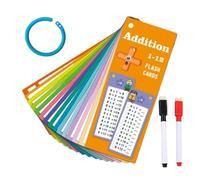 Math Learning Cards - Vibrant Counting Flash Deck, Kids Education | 2.76x7.09in Durable Addition Cards with Fun Visuals, Teaching Resource for Preschool Tutoring, Student Activities