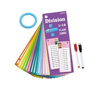 Math Learning Flash Cards - Educational Card Game with Ring, Flash Cards for Math Learning Activities, Math Games for Kindergarten