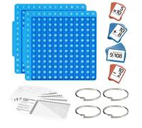 Math Learning Kit, Math Flash Cards, Arithmetic Practice Set Educational Games Times Tables and Addition Maths Toy for Home Classroom School Birthday 2pcs