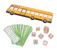 Math Learning Toy - Colorful Wooden Number Animal Bus, Matching Toy | Educational Mathematics Game For Preschoolers, Logical Thinking Toy For Kids Learning Numbers At Home Or School