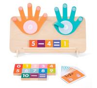 Math Learning Toy Wooden Math Counting Toys Montessori Early Educational Toys Math Learning Tools for Kids Ages 3 4 5 6 Year Old