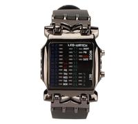 Math LED Electronic Watch Binary Time Mode Display, Mens Wristwatch with Crab Shape Concept, Premium Components for Attention Attracting Look