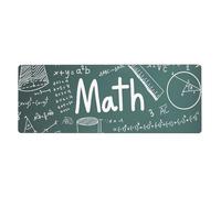 Math Lesson Word Washable Keyboard Mat Oversized Desk Pad for Easy Cleaning and Enhanced Workspace