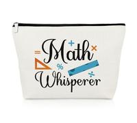 Math Lover Gift Makeup Bag Thank You Gifts for Math Teacher Christmas Teacher's Day Gift Maths Gifts for Teachers Cosmetics Bag Mathematician Gifts Math Geek Gift Graduation Gifts Travel Pouch