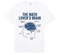 Math Lover's Brain Funny Pi Day Algebra Geometry Nerd Comfort Colors Adult Heavyweight T-Shirt