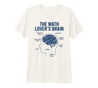 Math Lover's Brain Funny Pi Day Algebra Geometry Nerd Premium T-Shirt
