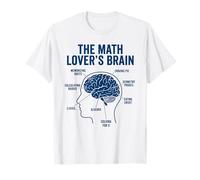Math Lover's Brain Funny Pi Day Algebra Geometry Nerd T-Shirt