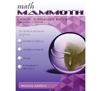 Math Mammoth Grade 3 Answer Keys, Canadian Version