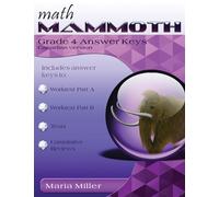 Math Mammoth Grade 4 Answer Keys, Canadian Version