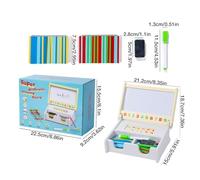 Math Materials - Wooden Game Toddler Learning,Arithmetic Drawing Board | for Development Enlightenment Birthday Activities Christmas Classroom