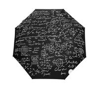 Math Mathematical Formula Black Umbrella Automatic Folding Men Women Travel Umbrellas Auto Open Close Sun Blocking Windproof