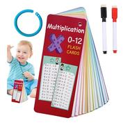 Math Multiplication Flash Cards, Learning Math Cards For Kids, 14pcs Educational Math Games For Children, Math Manipulatives Division Flash Cards, Erasable Children Math Cards,Addition Flash Cards