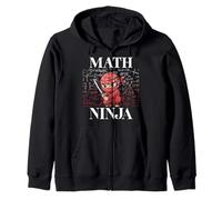 Math Ninja Algebra Calculus Mathematics Student Teacher Zip Hoodie