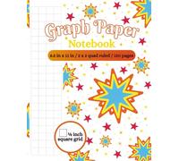 Math Notebook 1/2 inch Squares: Graph Paper Notebook, Large Grid, 2x2 Quad Ruled (2 Squares per inch), 120 pages (60 sheets), 8.5 x 11 inch (21.59 x 27.94 cm)