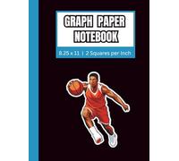 Math Notebook 1/2 Inch Squares: Ideal for Students, Engineers, and Creative Thinkers | 8.25 x 11 Inch | 120 Pages | 4x4 grid | School Supplies