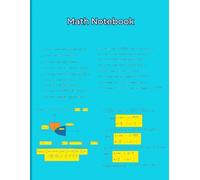 Math Notebook: 5 squares per inch paper notebook