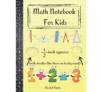 Math Notebook for Kids 1/2 inch Squares: Large Graph Paper Composition Notebook for Kids 2 squares per inch