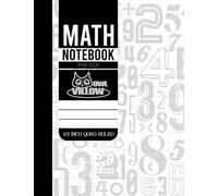 Math Notebook For Kids: 1/2 Inch Squares Lined Graph Paper Math Composition Notebook