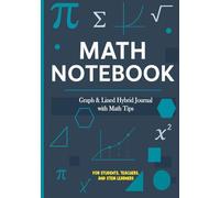 Math Notebook for Students and Teachers: Graph & Lined Hybrid Journal with Math Tips | Grid Paper for Algebra, Geometry, Calculus | Perfect for Middle School, High School & College