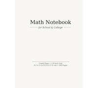 Math Notebook: Graph Paper Notebook for School & College