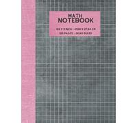 Math Notebook: Grid Graph Paper 120 Pages Notebook for Math and Science | Quad Ruled Paper Notebook for Students|A4 Paper Size | Pink and Black Colour
