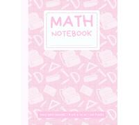 Math Notebook with 1/2 Inch Squares - Soft Pink Cover: Large Grid 2x2 Graph Paper | 110 Pages | 8.5 x 11 Inches | Cute Math Practice Notebook for Girls & Students