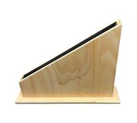 Math Number Rods Stand with Base, Wooden Numerical Measuring Rack for Early Learning, Montessori Educational Toy for Home School Classroom