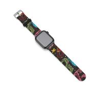 Math Number Word Science Silicone Bands Replacement Strap Wristbands Compatible with IWatch 38mm/40mm