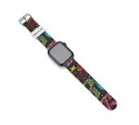 Math Number Word Science Silicone Bands Replacement Strap Wristbands Compatible with IWatch 38mm/40mm