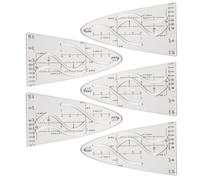 Math Parabolic Stencil Cosine Ruler for Teacher Student Parabola Ruler Parabolic Template for Mathematical Functions Math Curves Stencils