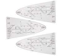 Math Parabolic Stencil Cosine Ruler for Teacher Student Parabola Ruler Parabolic Template for Mathematical Functions Parabola
